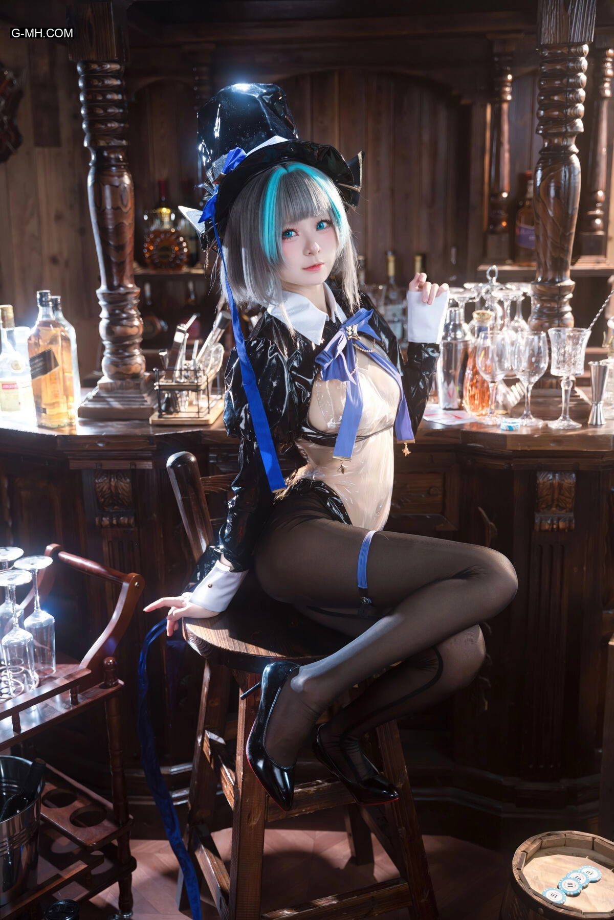 九柒喵 – 碧蓝航线 柴郡兔女郎 (59P) - 第 4 张高清写真大赏