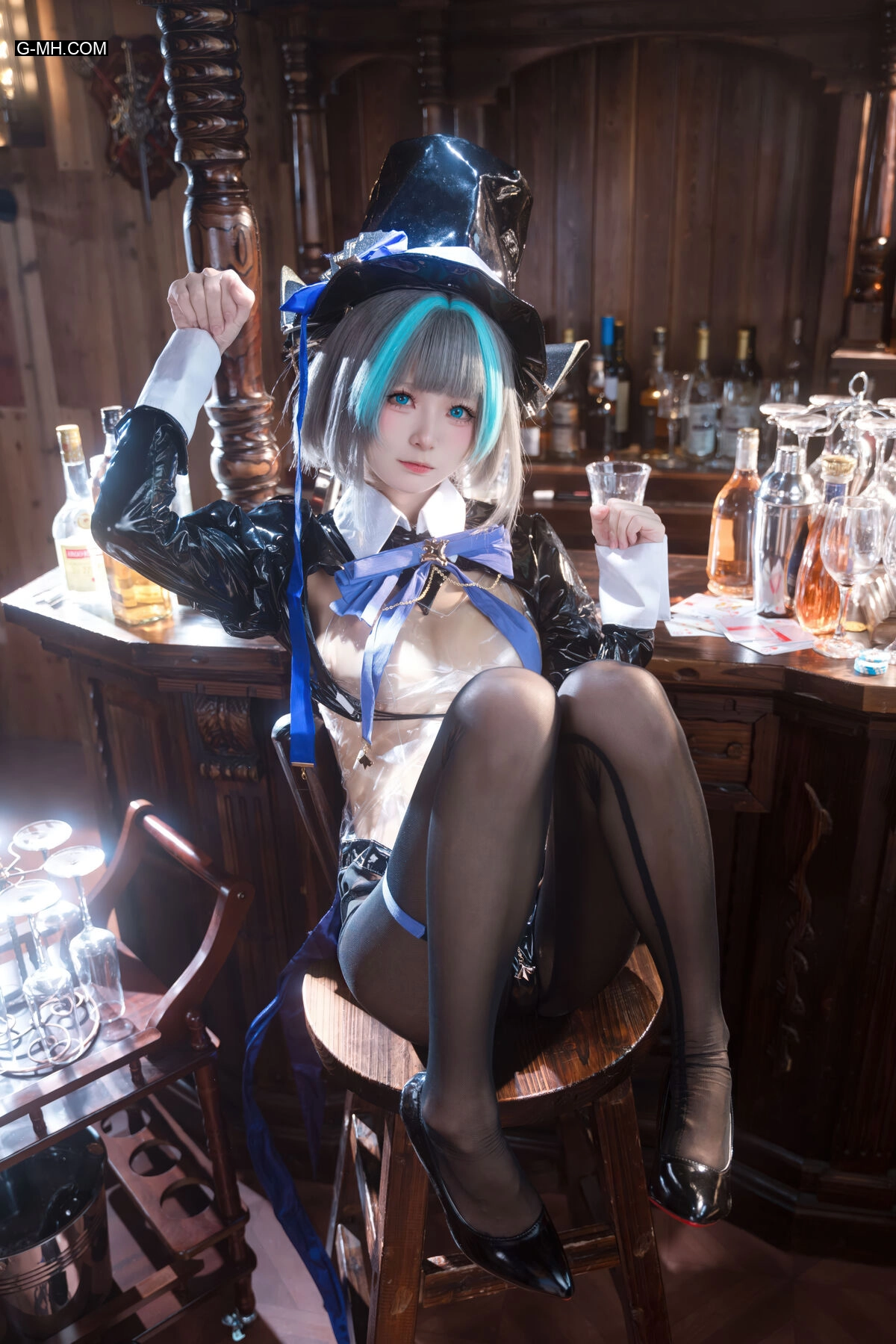 九柒喵 – 碧蓝航线 柴郡兔女郎 (59P) - 第 9 张高清写真大赏