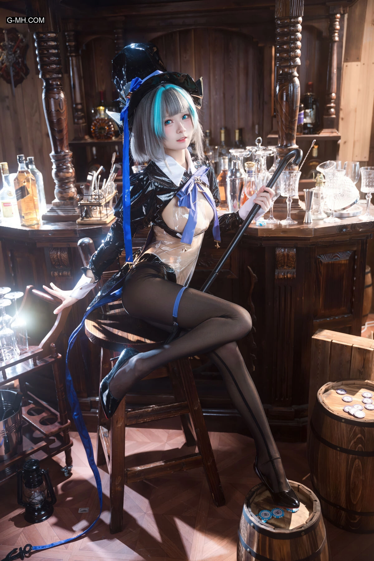 九柒喵 – 碧蓝航线 柴郡兔女郎 (59P) - 第 15 张高清写真大赏