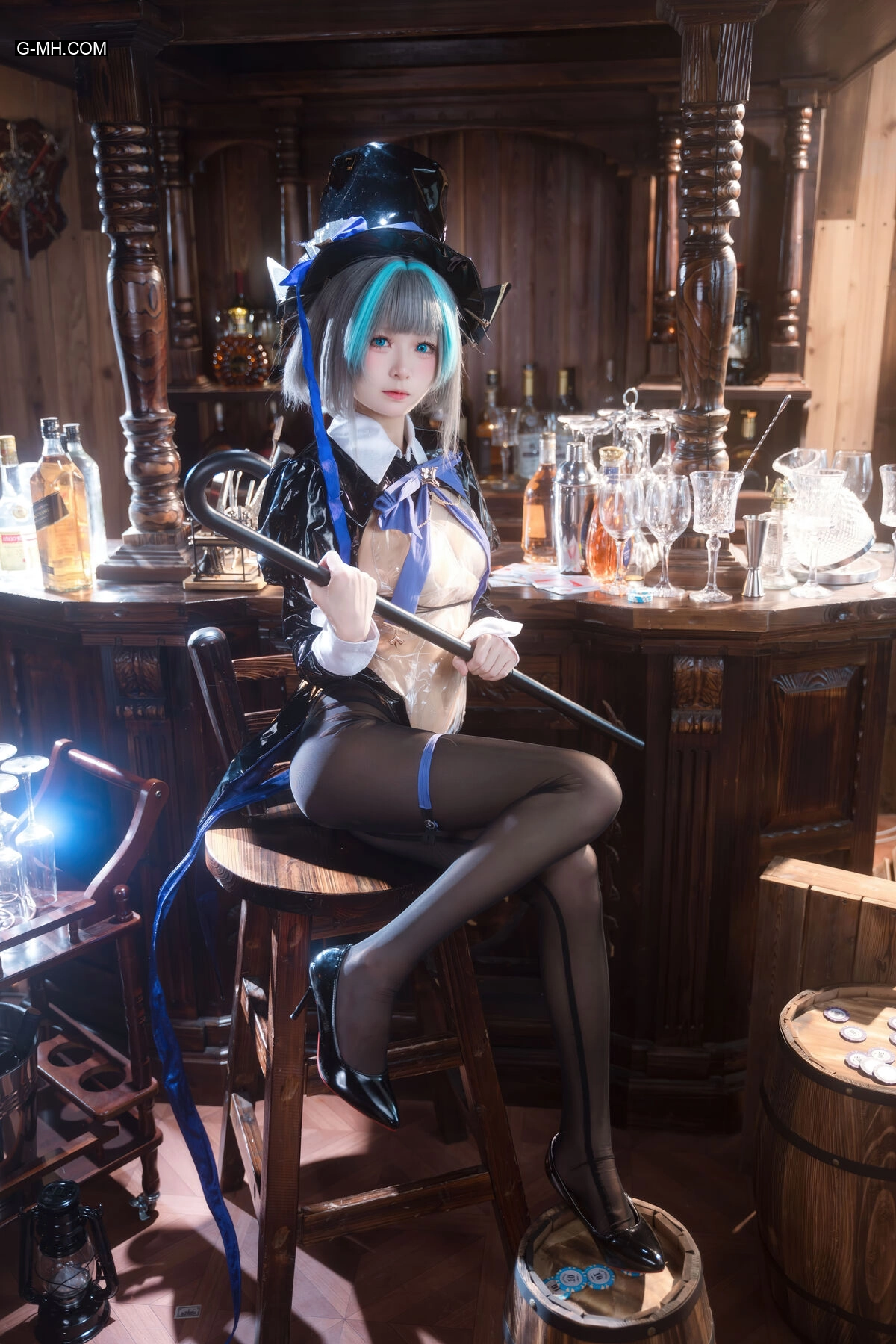 九柒喵 – 碧蓝航线 柴郡兔女郎 (59P) - 第 16 张高清写真大赏