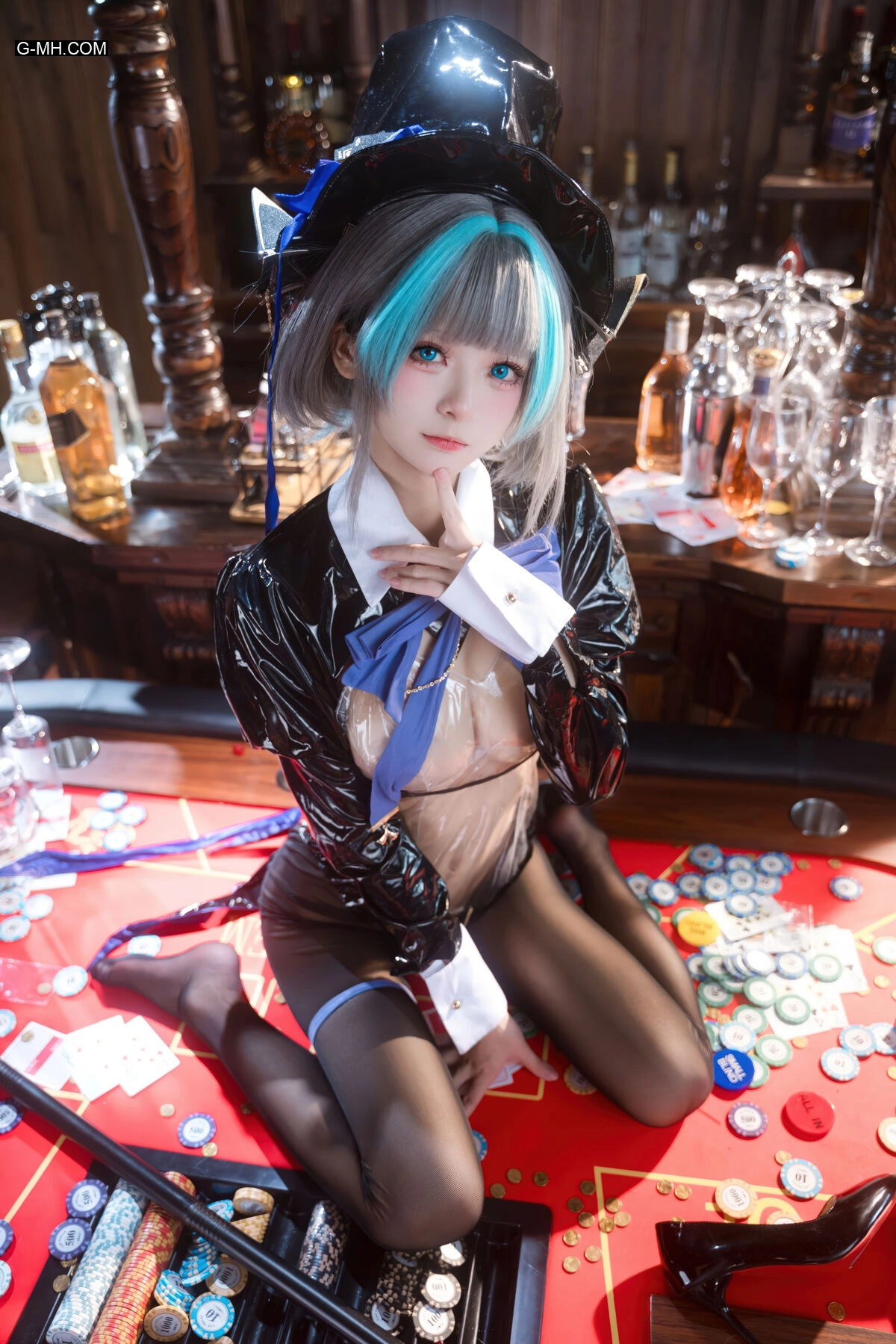 九柒喵 – 碧蓝航线 柴郡兔女郎 (59P) - 第 17 张高清写真大赏