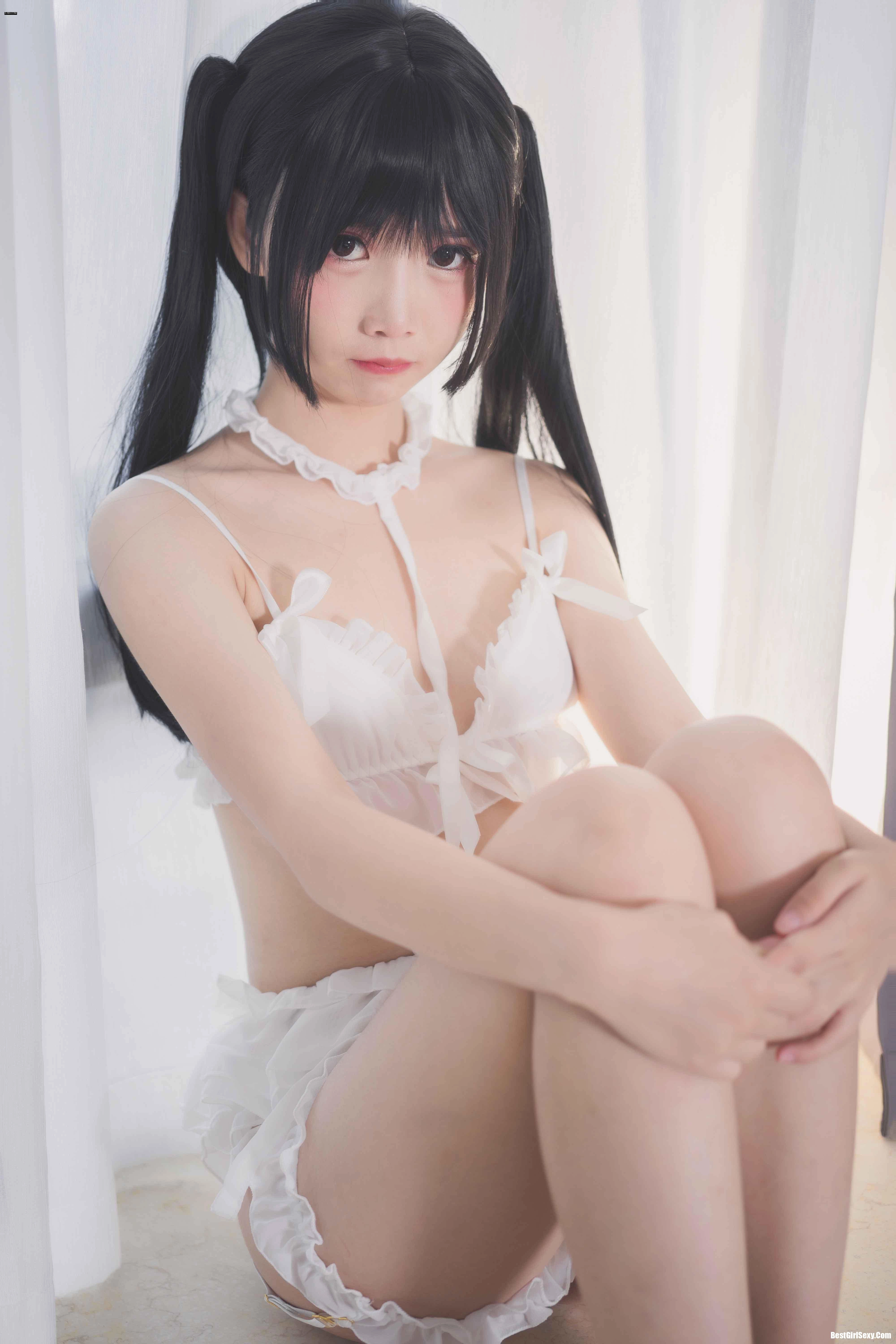 面饼仙儿 NO.015 The girl in the head white underwear - 第 12 张高清写真大赏