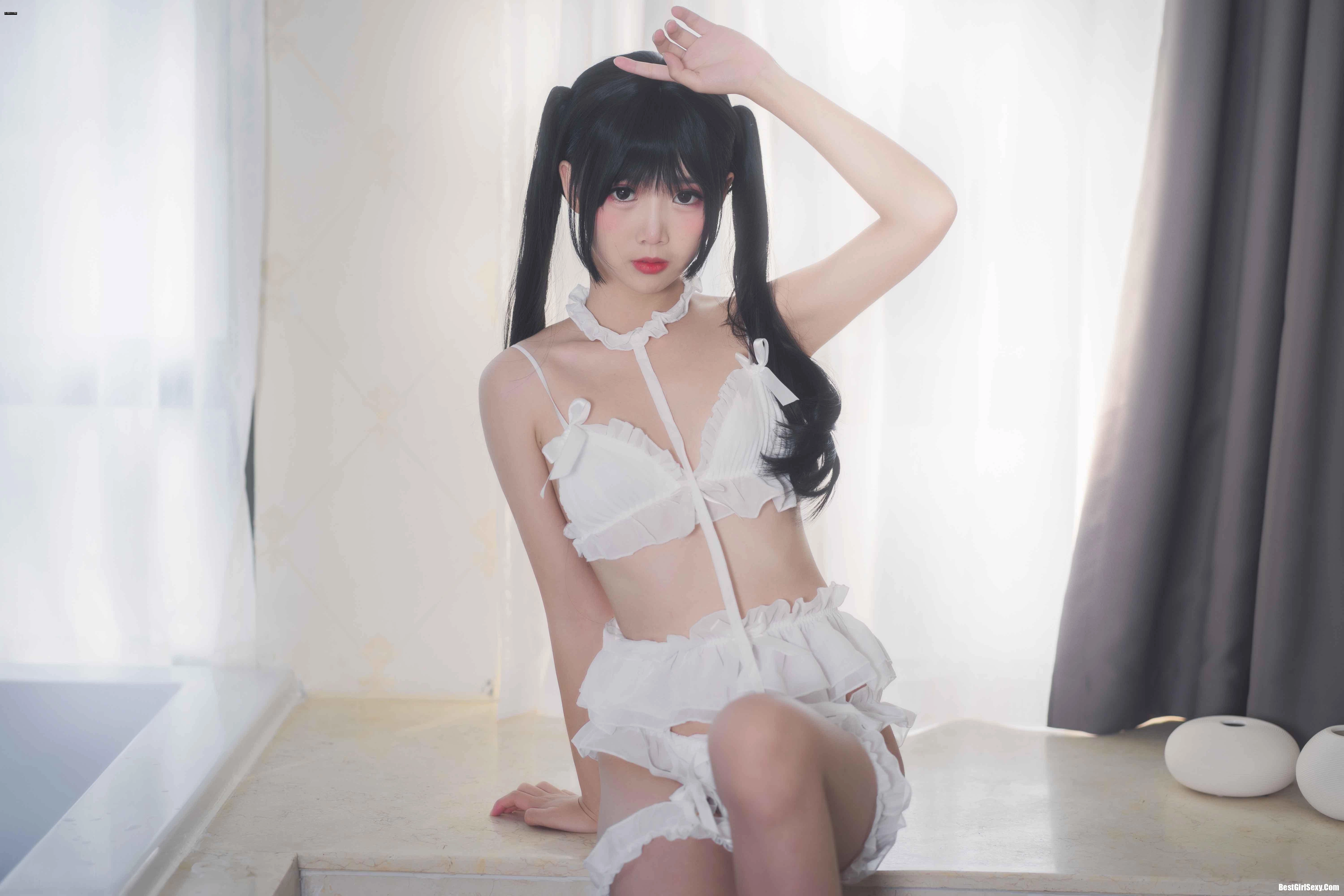 面饼仙儿 NO.015 The girl in the head white underwear - 第 17 张高清写真大赏