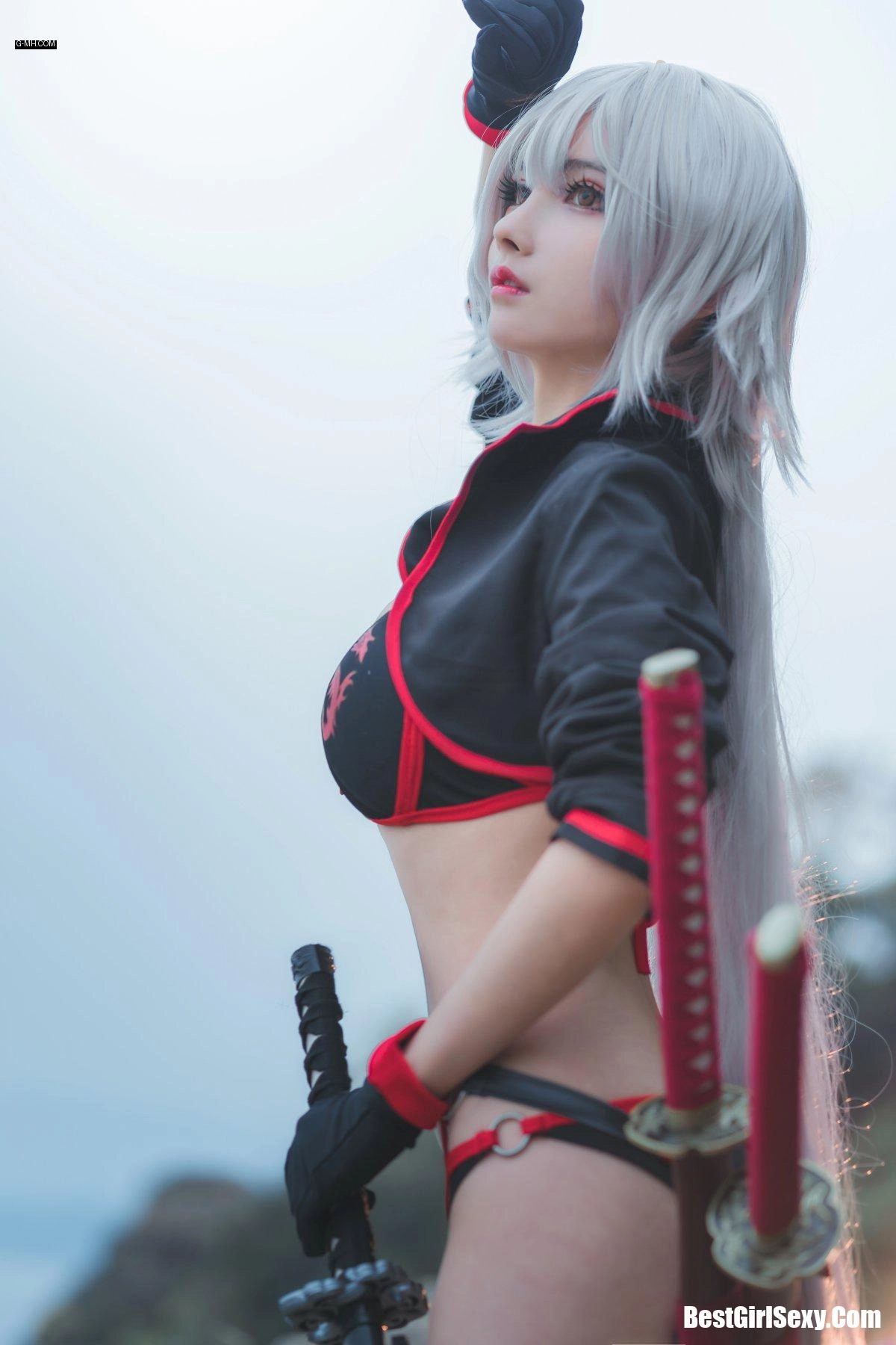 rioko凉凉子 Vol.018 泳装黑贞 - 第 5 张高清写真大赏