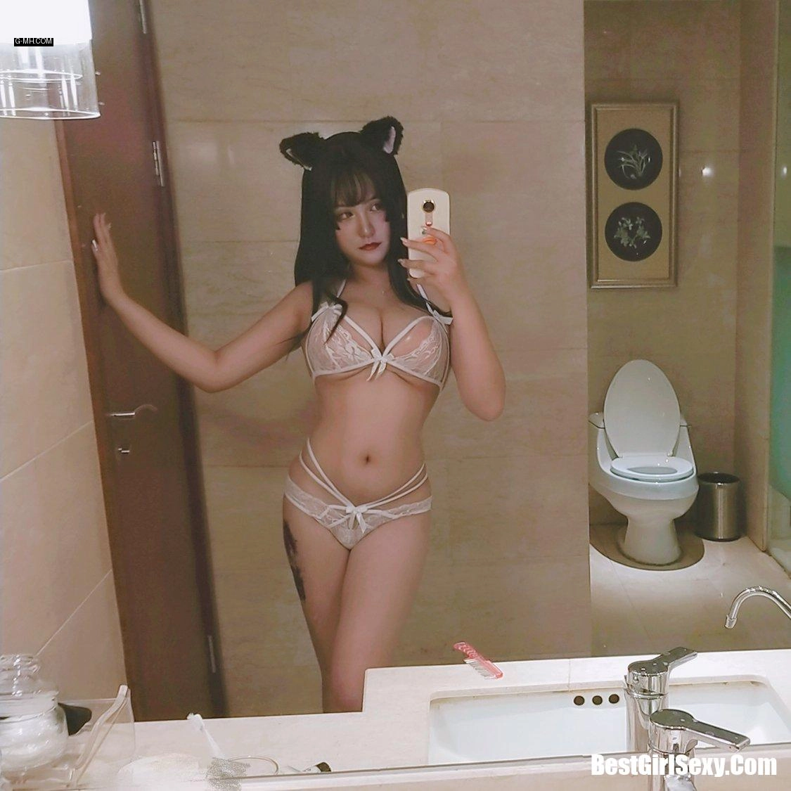 夏鸽鸽不想起床 Vol.004 猫耳 白 - 第 10 张高清写真大赏