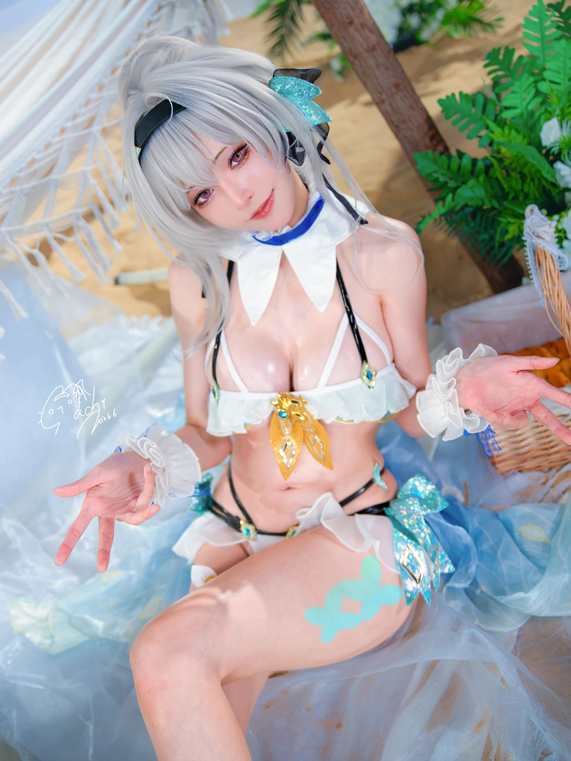 Machi馬吉 – 崩壞 星穹鐵道 流螢泳裝 Firefly Bikini - 第 2 张