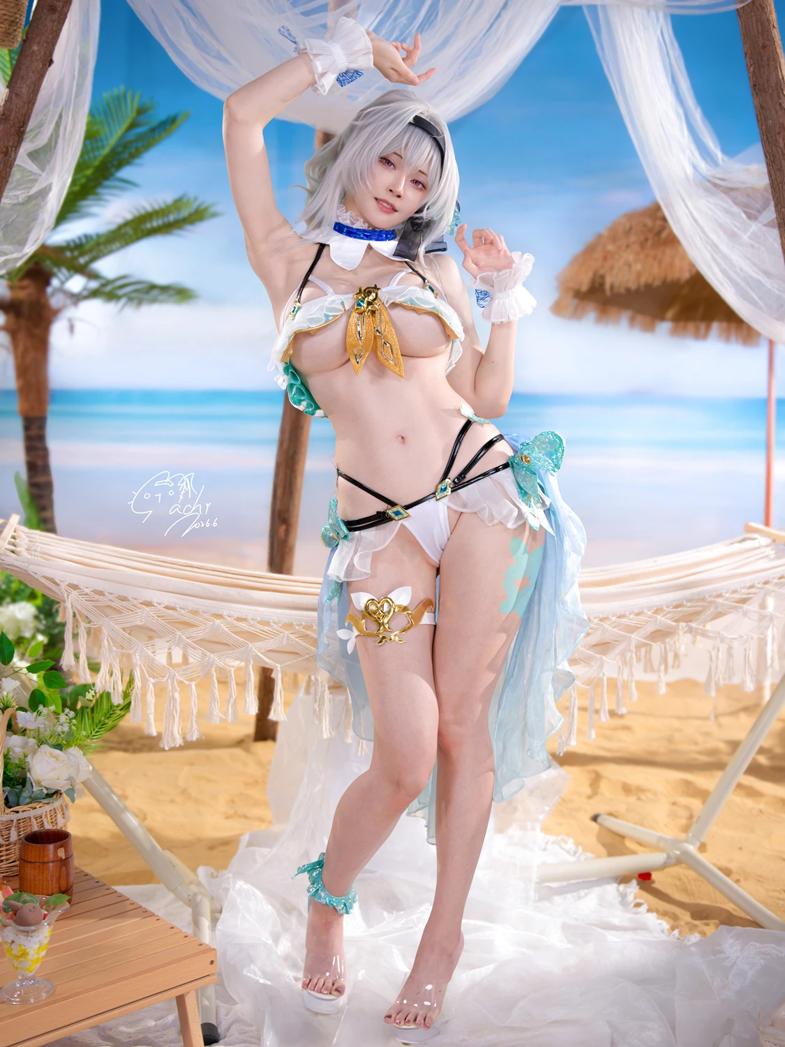 Machi馬吉 – 崩壞 星穹鐵道 流螢泳裝 Firefly Bikini - 第 6 张