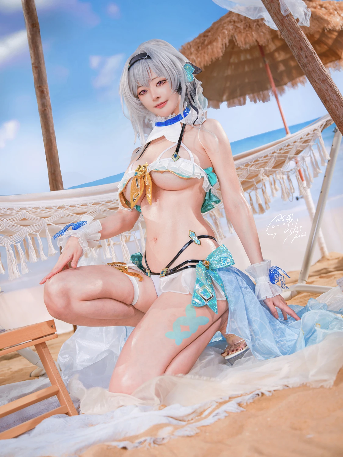 Machi馬吉 – 崩壞 星穹鐵道 流螢泳裝 Firefly Bikini - 第 7 张