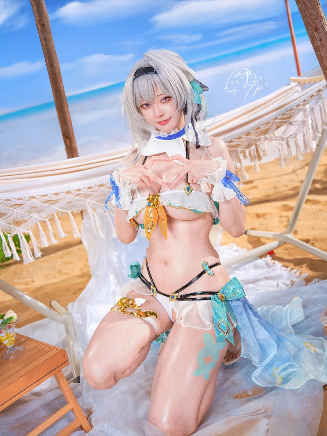 Machi馬吉 – 崩壞 星穹鐵道 流螢泳裝 Firefly Bikini - 第 8 张