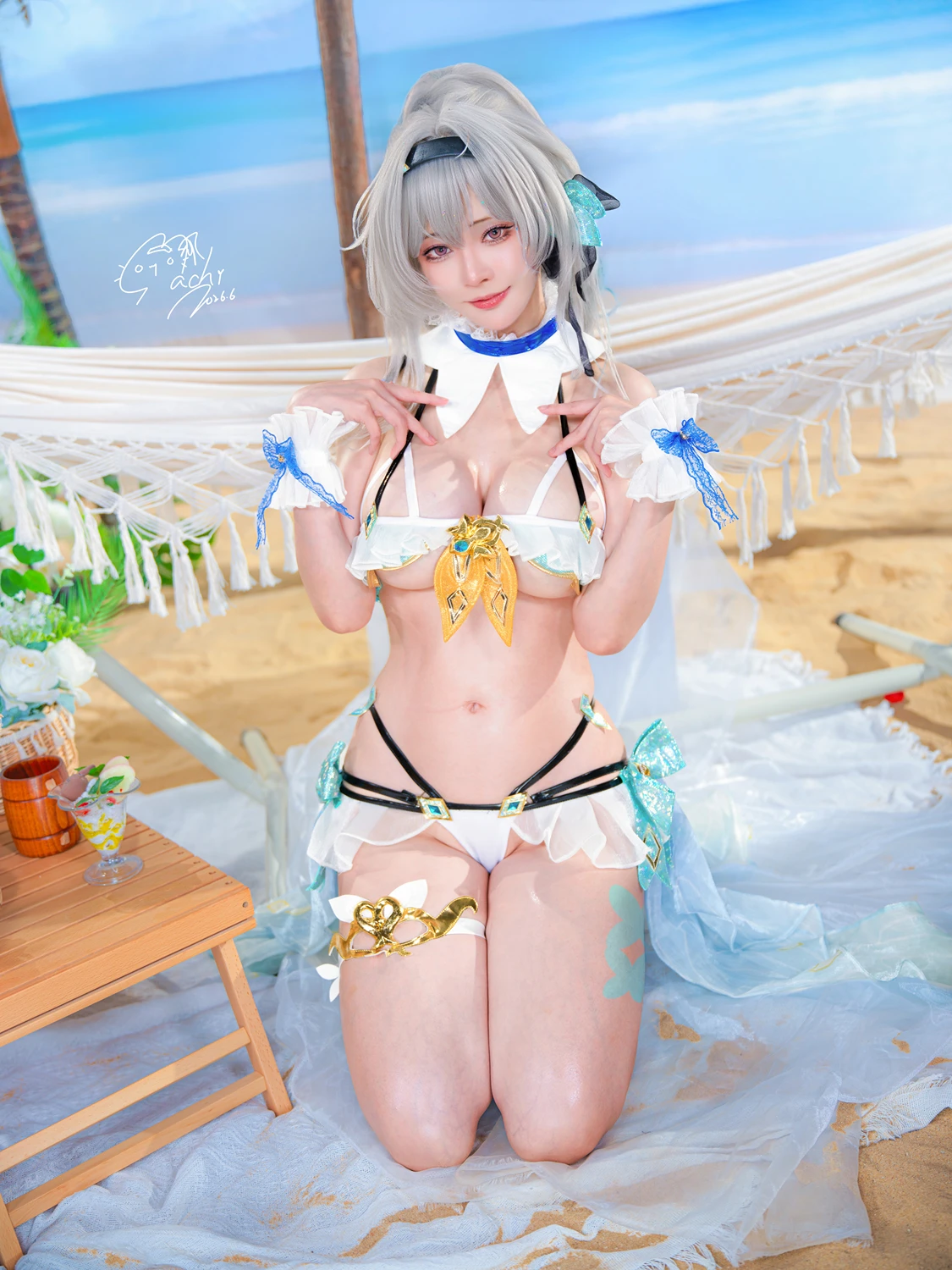 Machi馬吉 – 崩壞 星穹鐵道 流螢泳裝 Firefly Bikini - 第 10 张