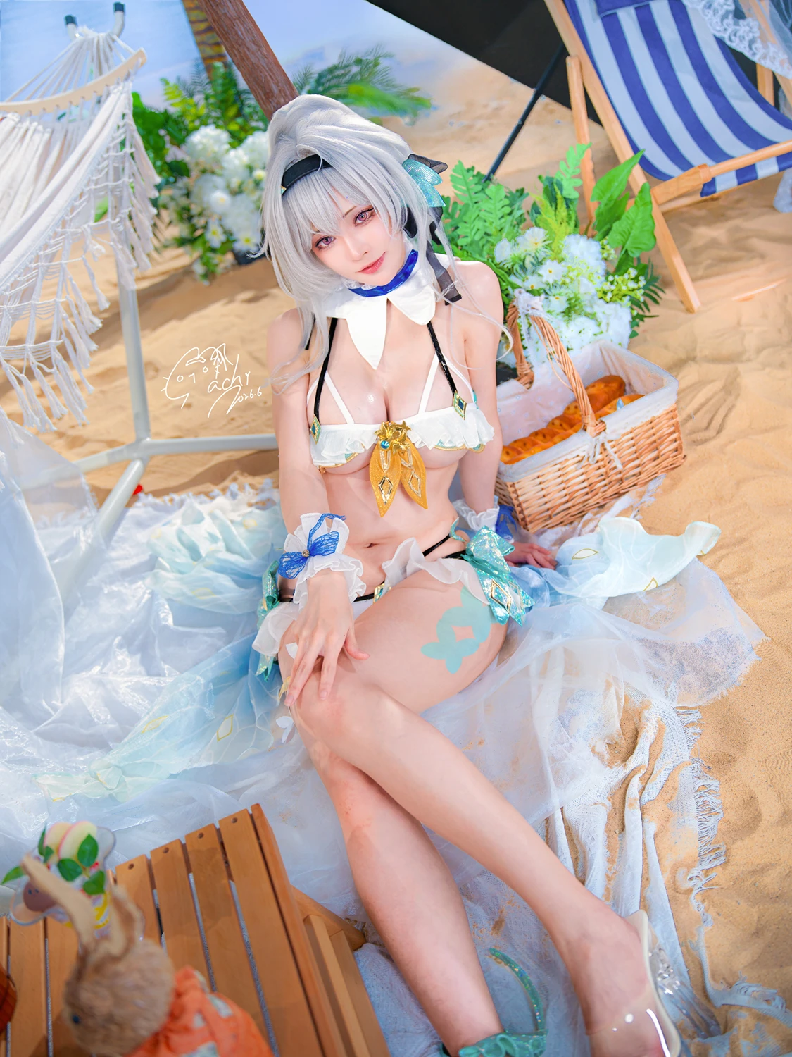 Machi馬吉 – 崩壞 星穹鐵道 流螢泳裝 Firefly Bikini - 第 14 张
