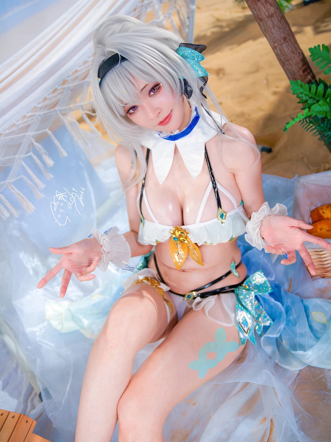 Machi馬吉 – 崩壞 星穹鐵道 流螢泳裝 Firefly Bikini - 第 15 张