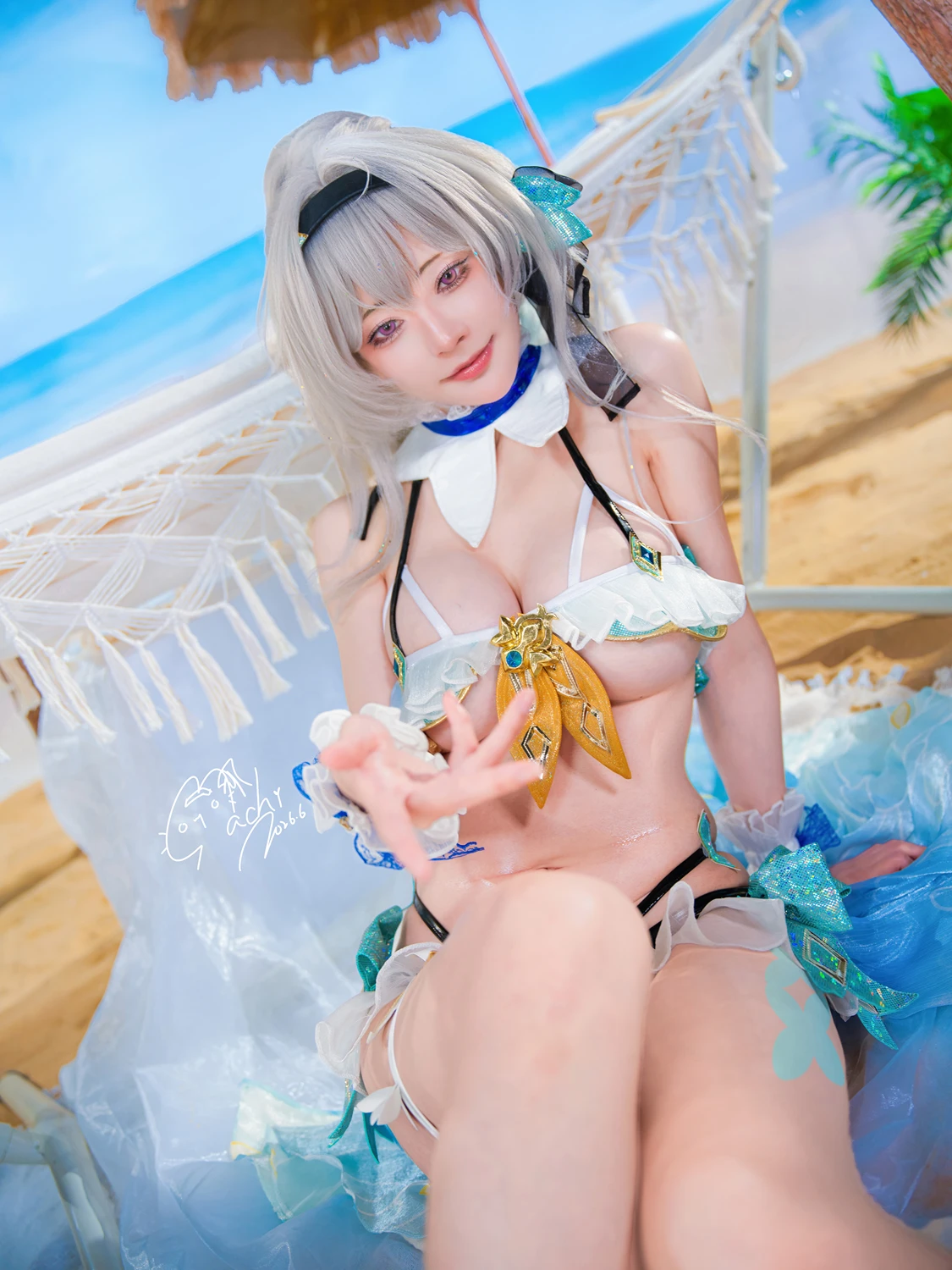 Machi馬吉 – 崩壞 星穹鐵道 流螢泳裝 Firefly Bikini - 第 16 张