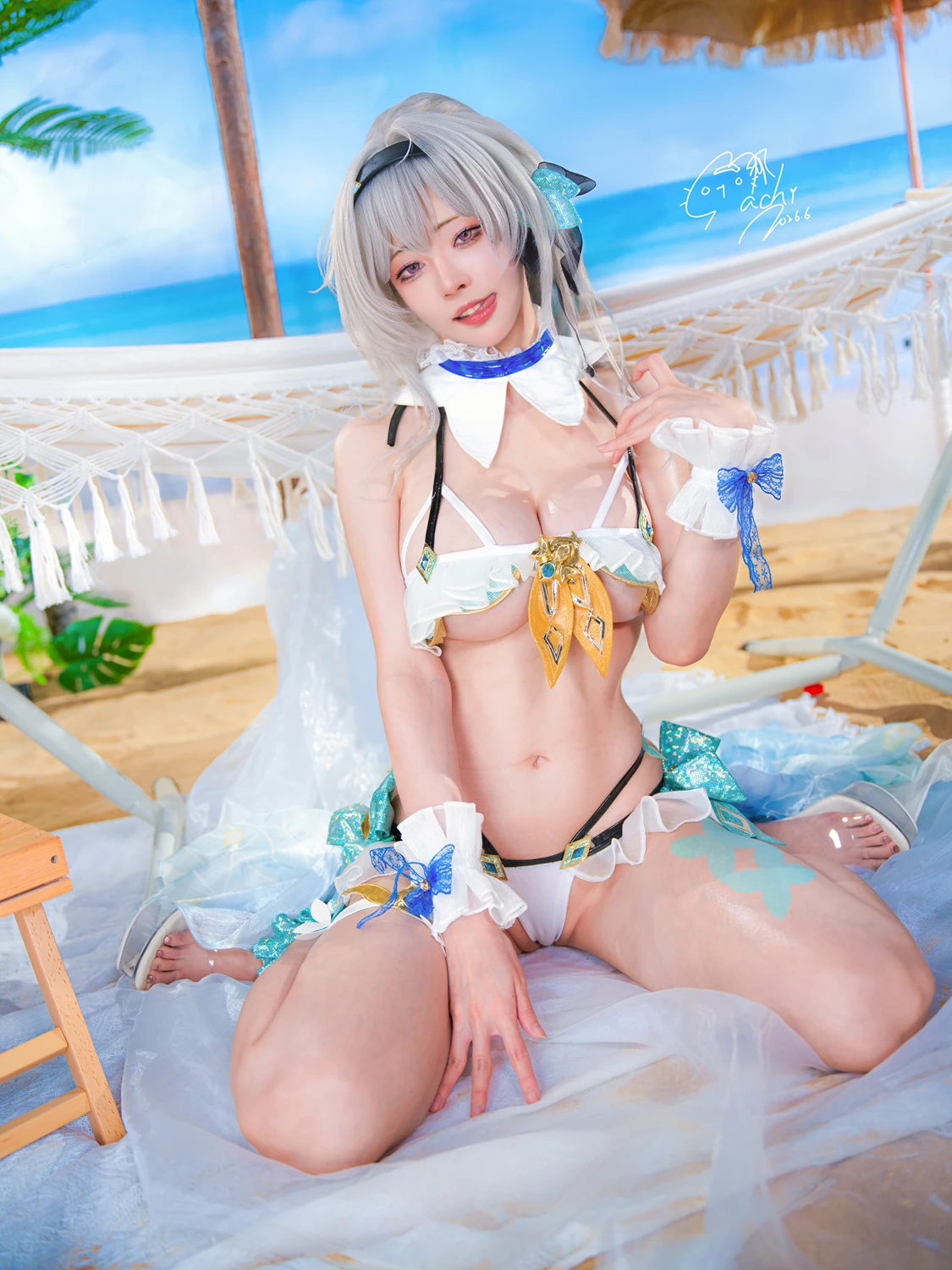 Machi馬吉 – 崩壞 星穹鐵道 流螢泳裝 Firefly Bikini - 第 17 张