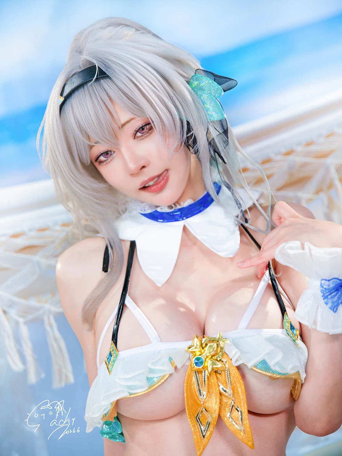 Machi馬吉 – 崩壞 星穹鐵道 流螢泳裝 Firefly Bikini - 第 18 张