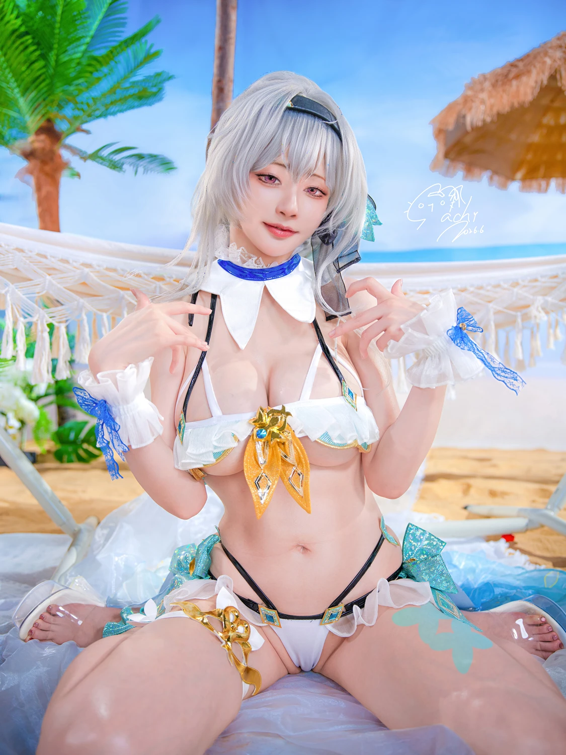 Machi馬吉 – 崩壞 星穹鐵道 流螢泳裝 Firefly Bikini - 第 20 张