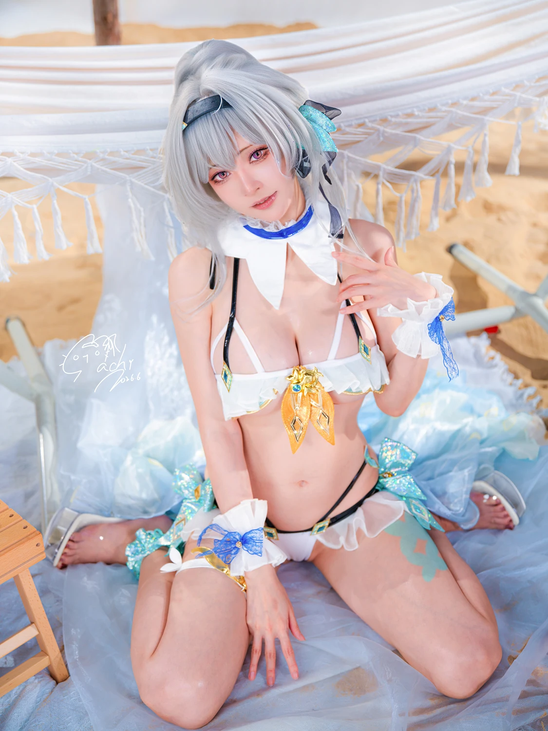 Machi馬吉 – 崩壞 星穹鐵道 流螢泳裝 Firefly Bikini - 第 23 张