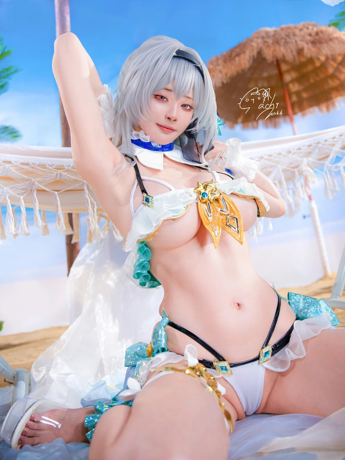 Machi馬吉 – 崩壞 星穹鐵道 流螢泳裝 Firefly Bikini - 第 25 张