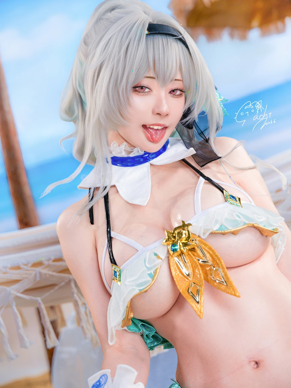 Machi馬吉 – 崩壞 星穹鐵道 流螢泳裝 Firefly Bikini - 第 26 张