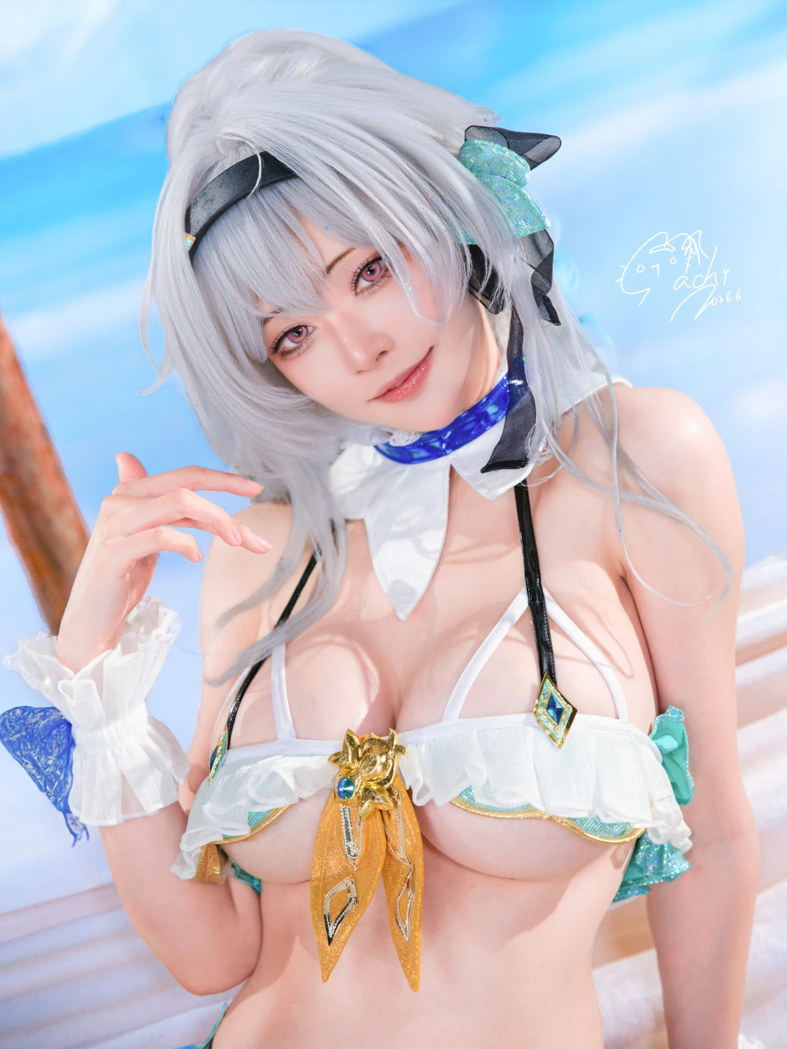 Machi馬吉 – 崩壞 星穹鐵道 流螢泳裝 Firefly Bikini - 第 32 张