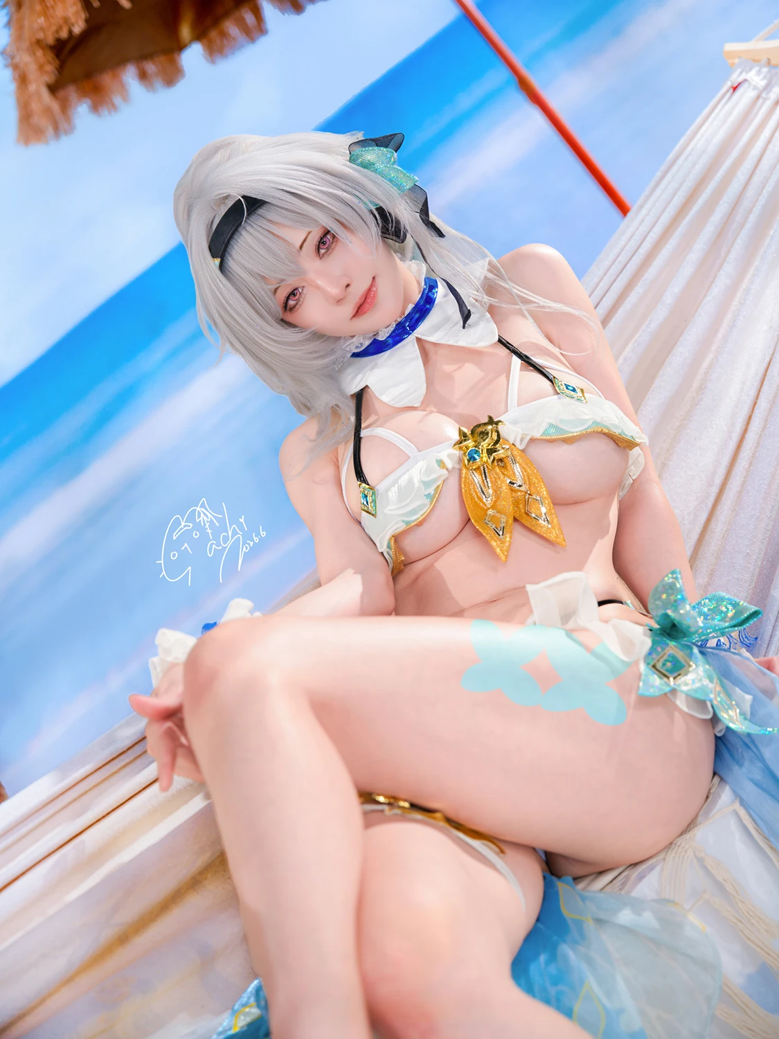 Machi馬吉 – 崩壞 星穹鐵道 流螢泳裝 Firefly Bikini - 第 34 张