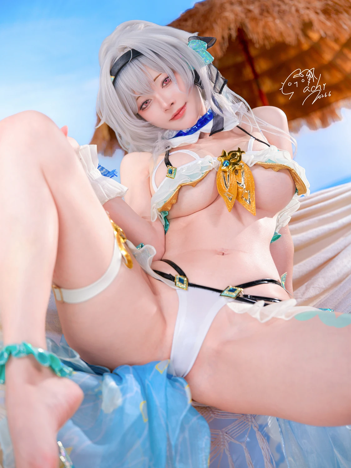 Machi馬吉 – 崩壞 星穹鐵道 流螢泳裝 Firefly Bikini - 第 36 张