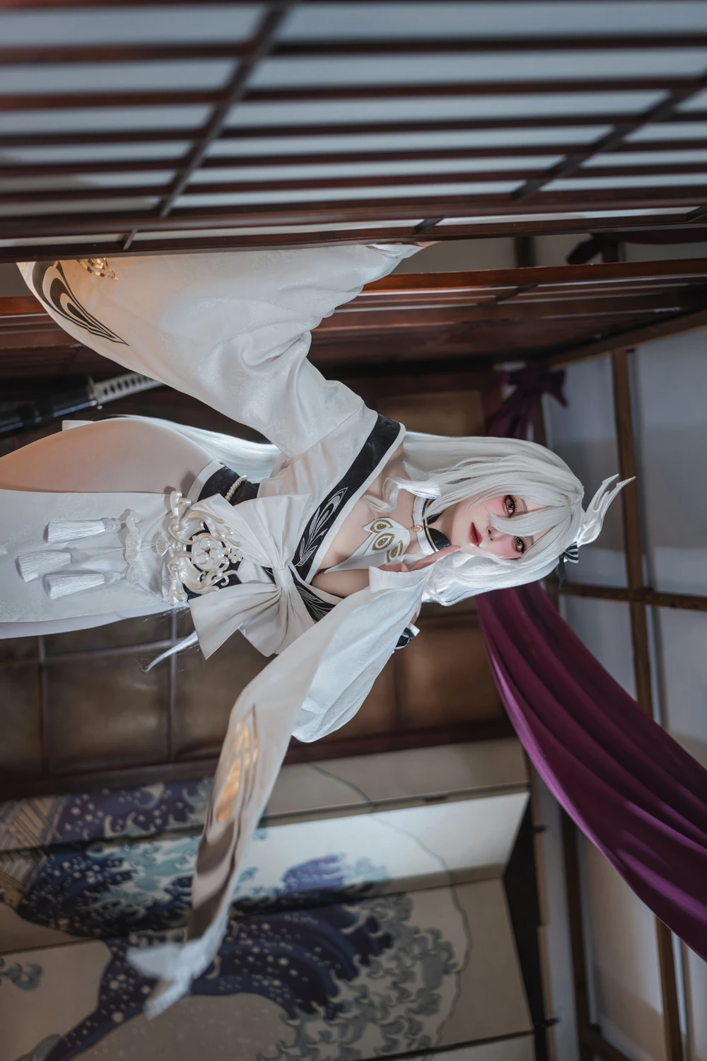 Natsuko夏夏子 – 碧蓝航线 白凤 和服 - 第 2 张
