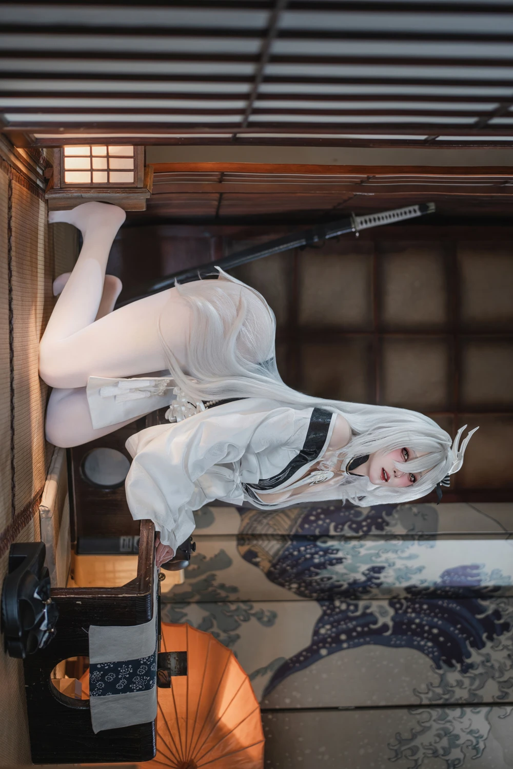 Natsuko夏夏子 – 碧蓝航线 白凤 和服 - 第 9 张