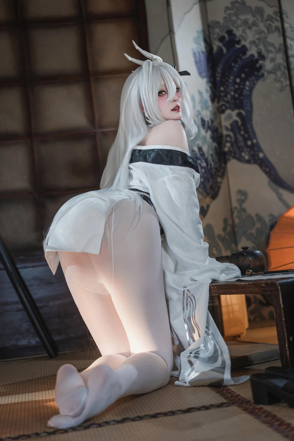Natsuko夏夏子 – 碧蓝航线 白凤 和服 - 第 14 张