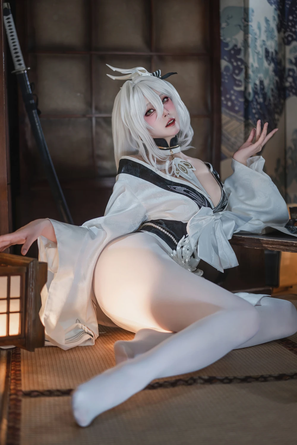 Natsuko夏夏子 – 碧蓝航线 白凤 和服 - 第 18 张