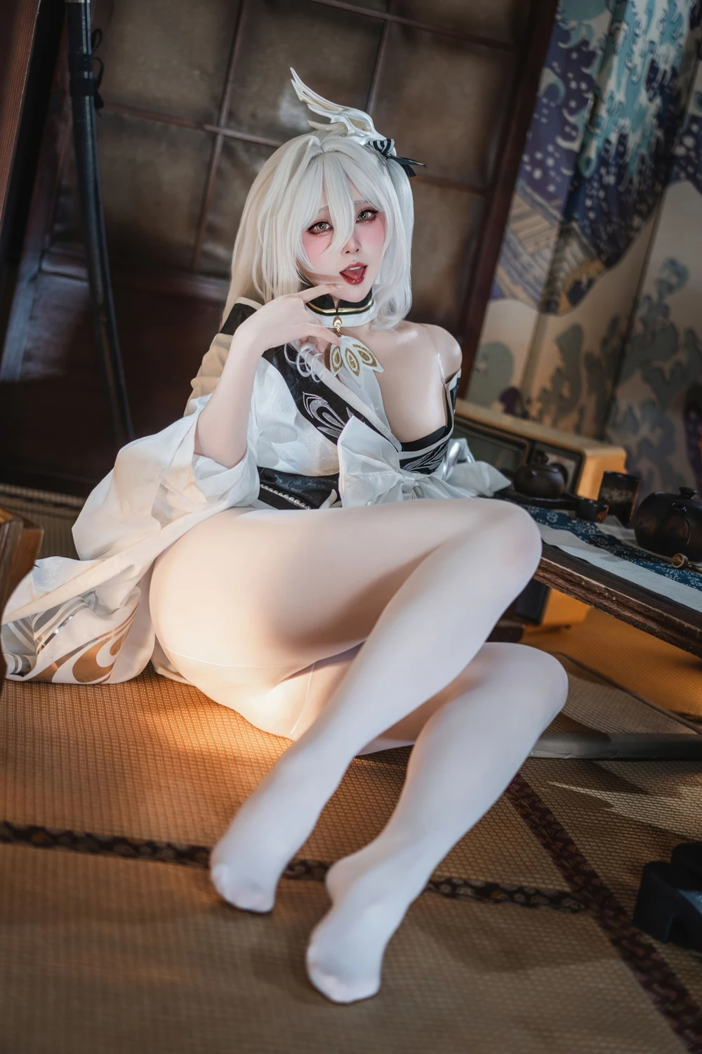 Natsuko夏夏子 – 碧蓝航线 白凤 和服 - 第 19 张