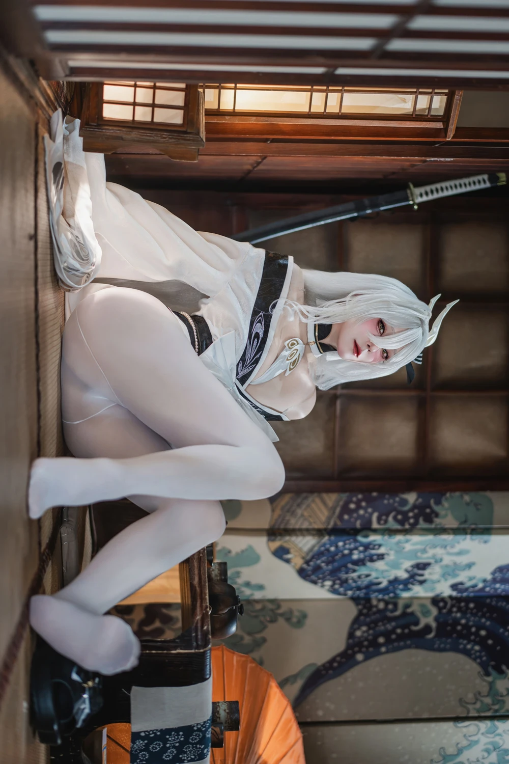 Natsuko夏夏子 – 碧蓝航线 白凤 和服 - 第 21 张