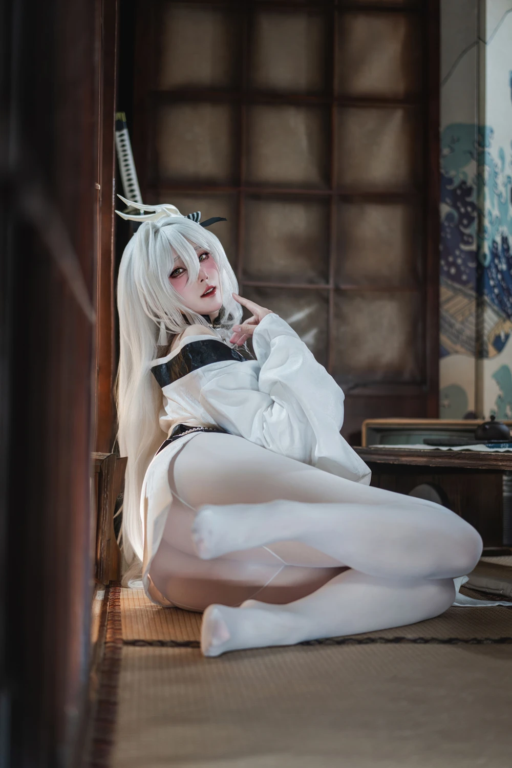 Natsuko夏夏子 – 碧蓝航线 白凤 和服 - 第 24 张