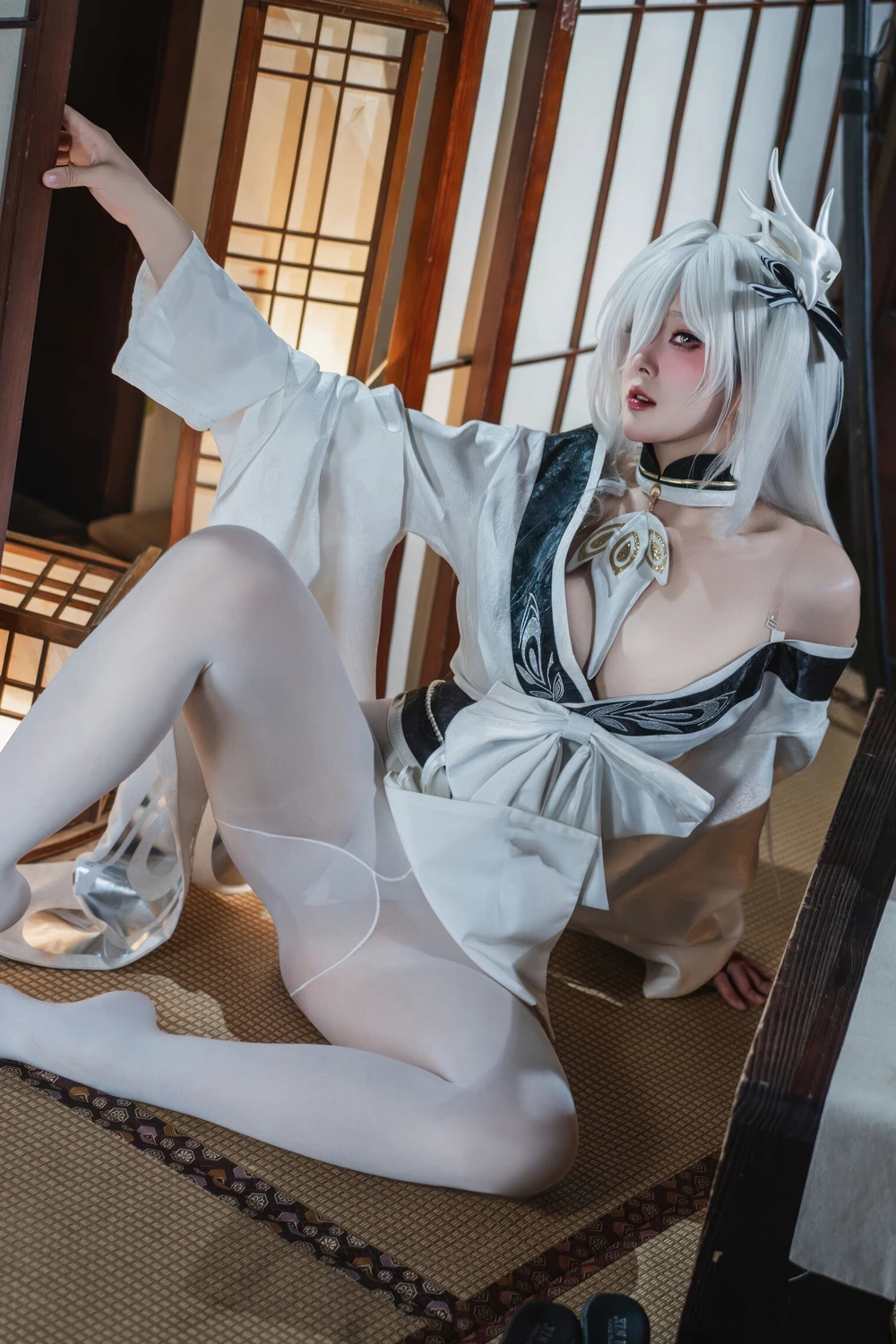 Natsuko夏夏子 – 碧蓝航线 白凤 和服 - 第 30 张