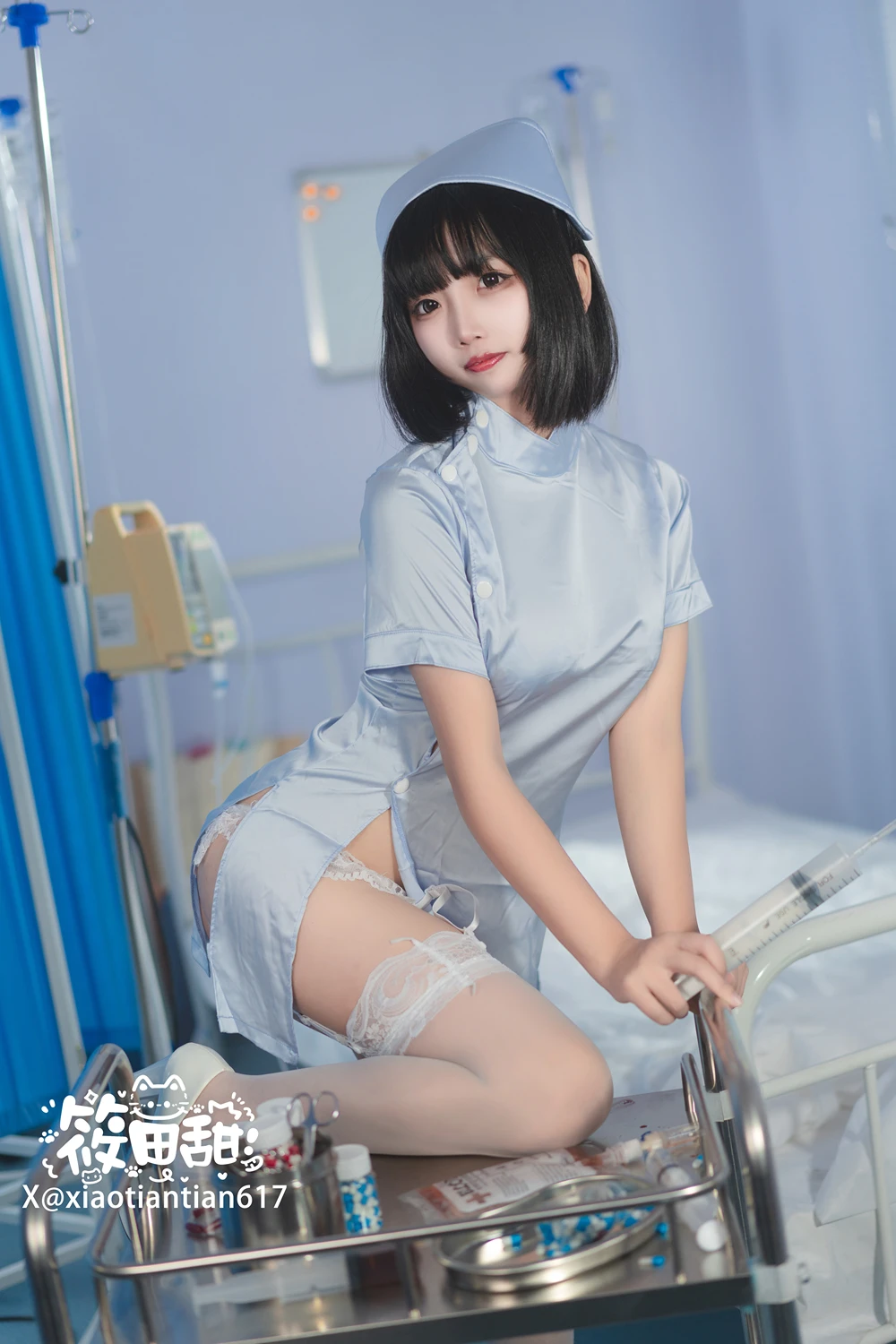 香草奶喵 – 蓝护士 - 第 9 张