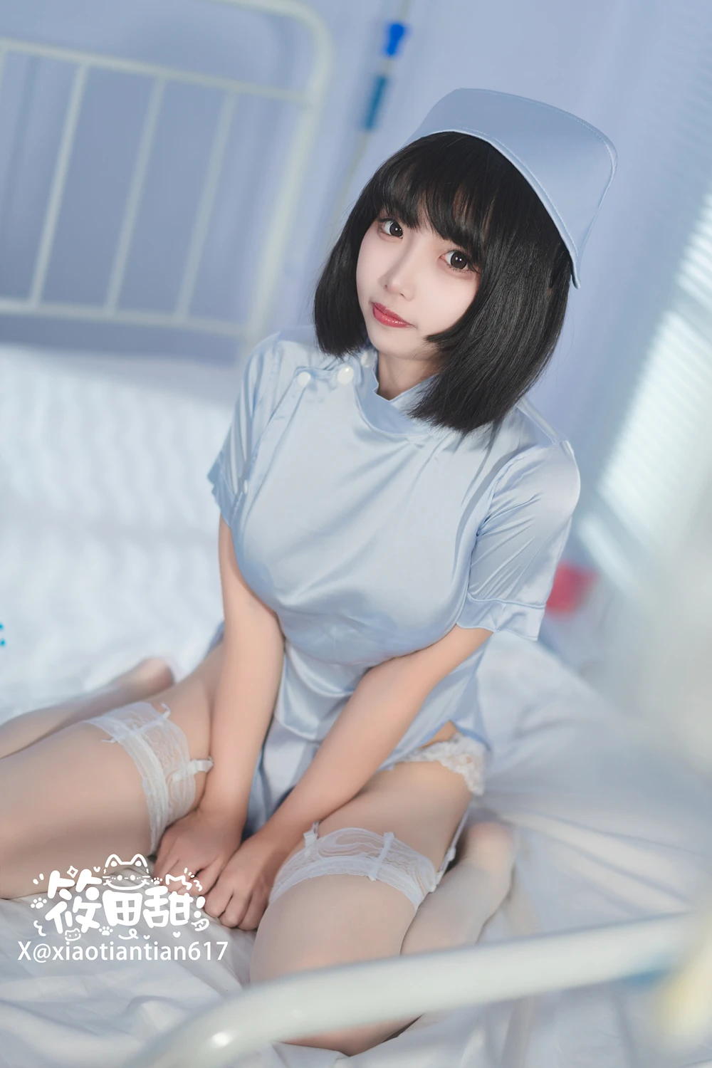 香草奶喵 – 蓝护士 - 第 27 张