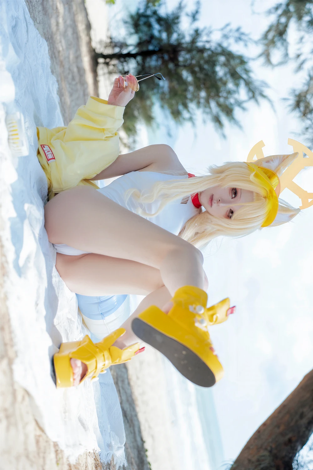 矢量鱼 – 蔚蓝档案 百合园圣娅 泳装 - 第 61 张